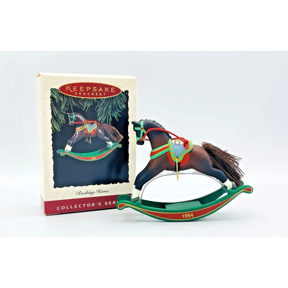 1994 (14th) Rocking Horse Hallmark Keepsake Vintage Christmas Ornament QX5016
